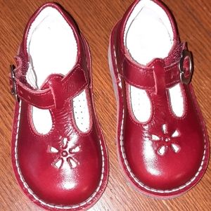 KidExpress red leather shoes